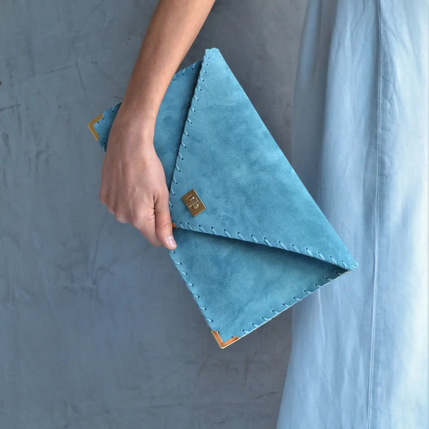 Symmetria Leather Clutch - Bag