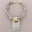 Rectangular Resin Pendant Necklace
