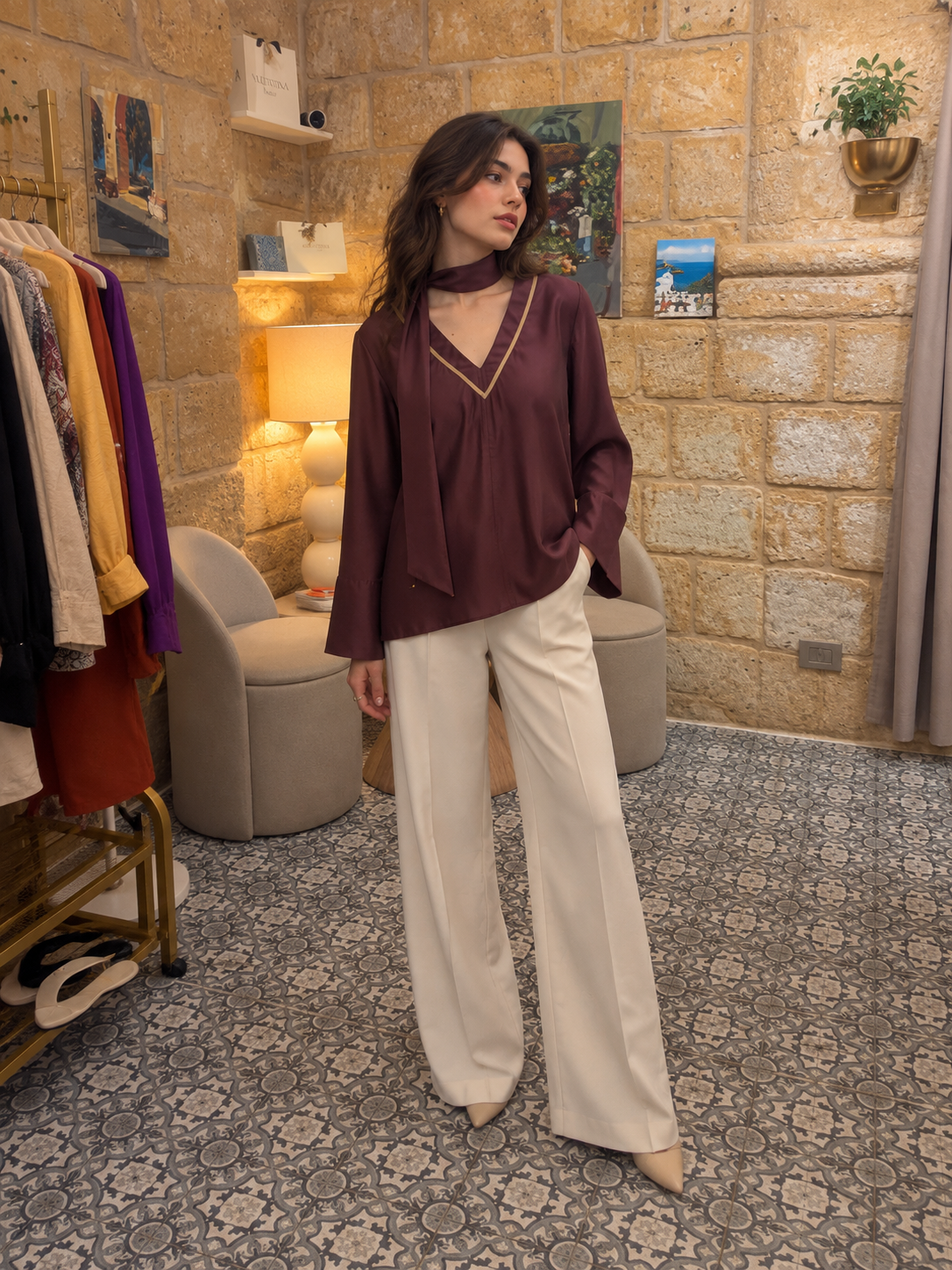 Quesadilla Burgundy | Blouse