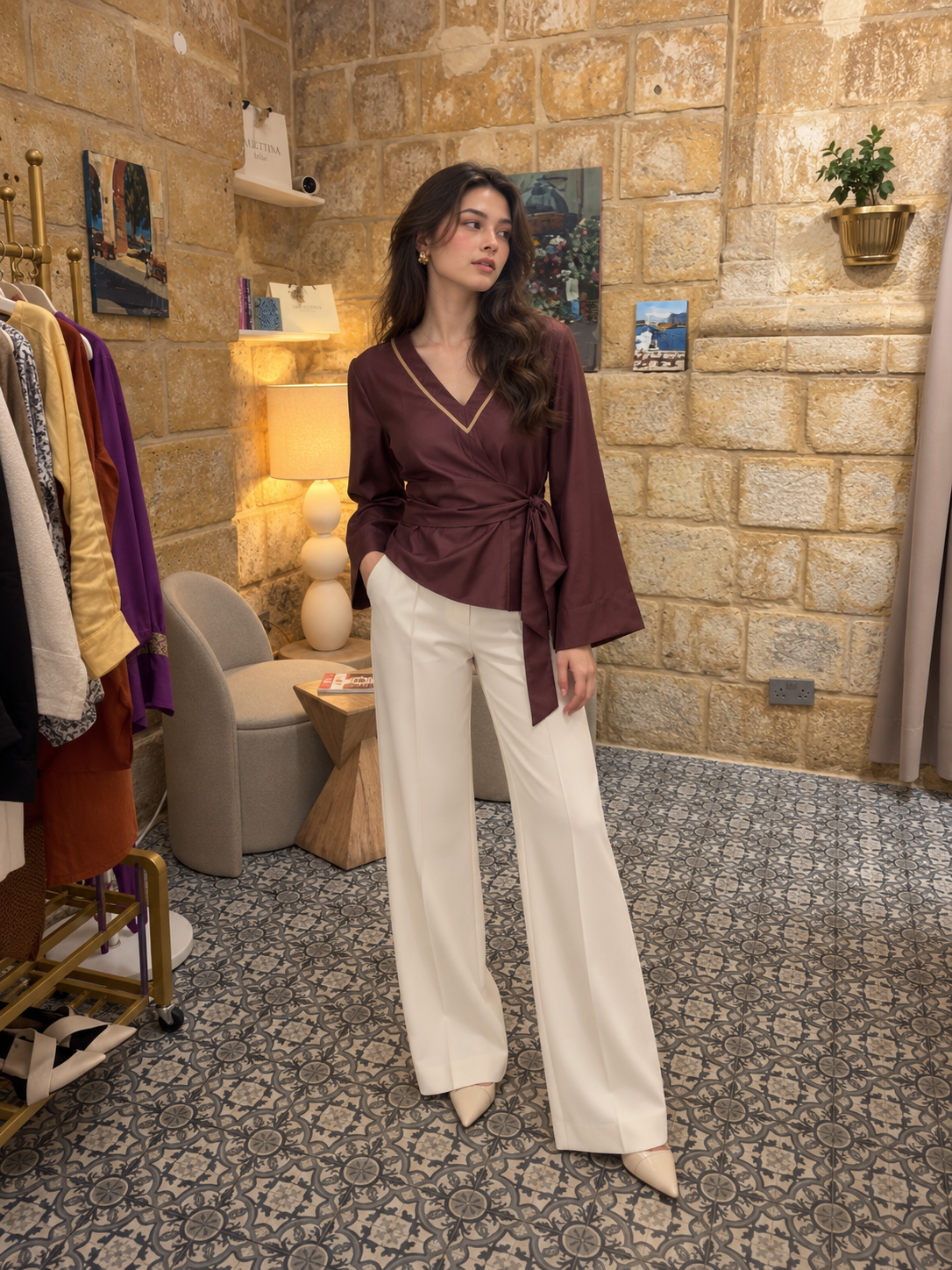 Quesadilla Burgundy | Blouse
