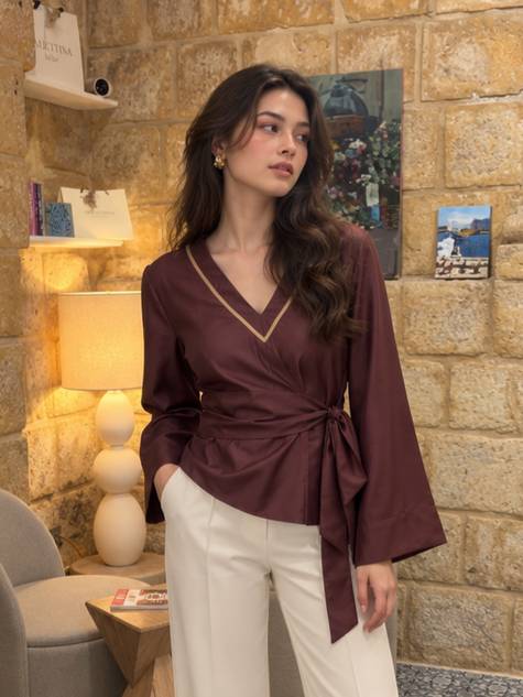 Quesadilla Burgundy | Blouse