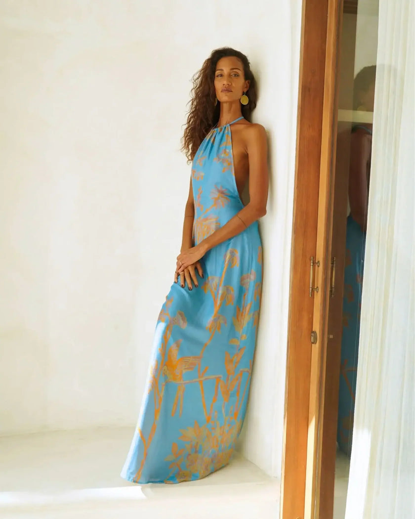 Vaani- Modal Halter Reversible Dress- New Arrival