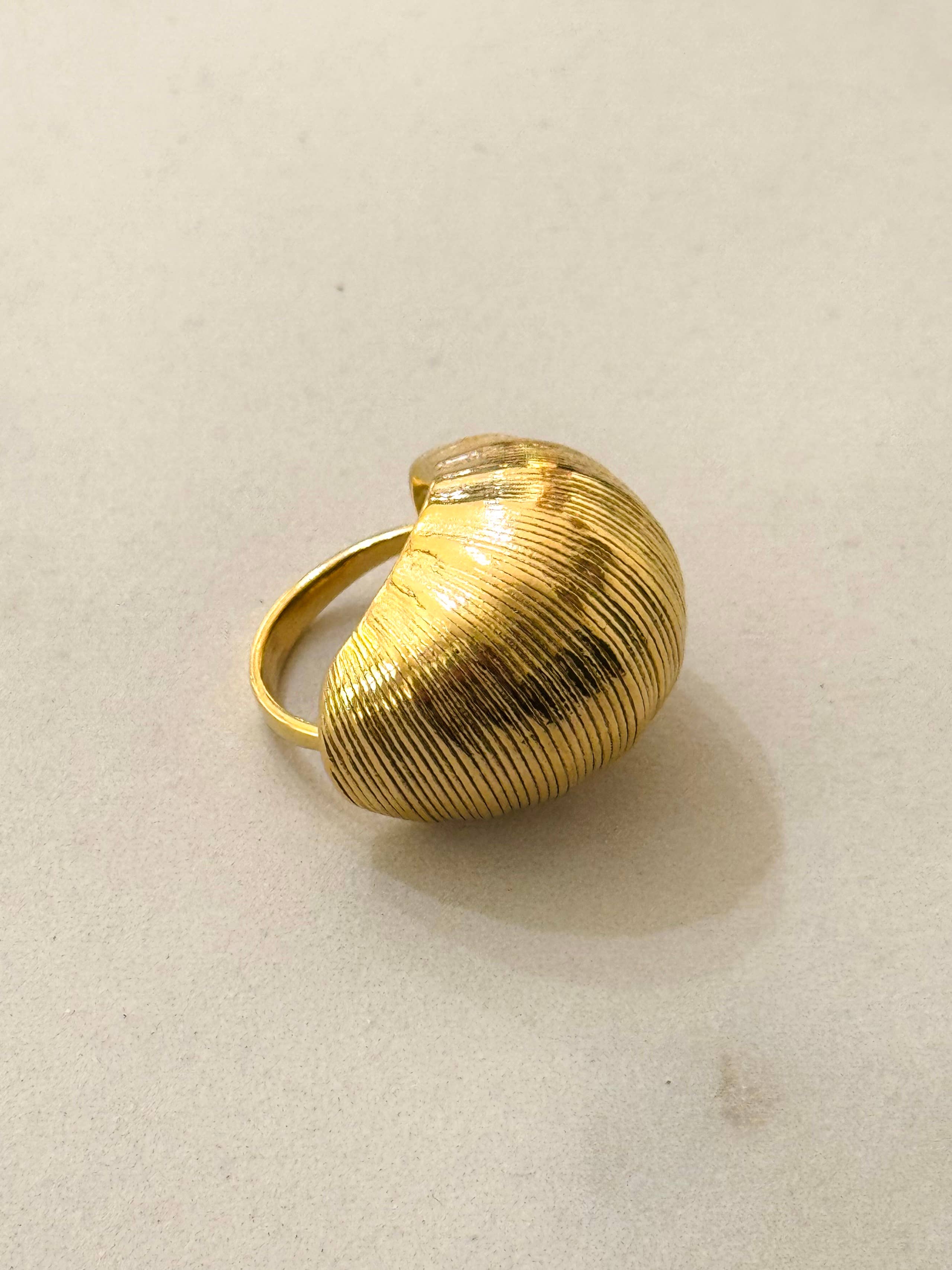 Monta Striped Stainless Steel Ring  