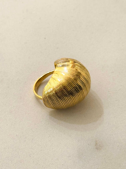 Monta Striped Stainless Steel Ring  