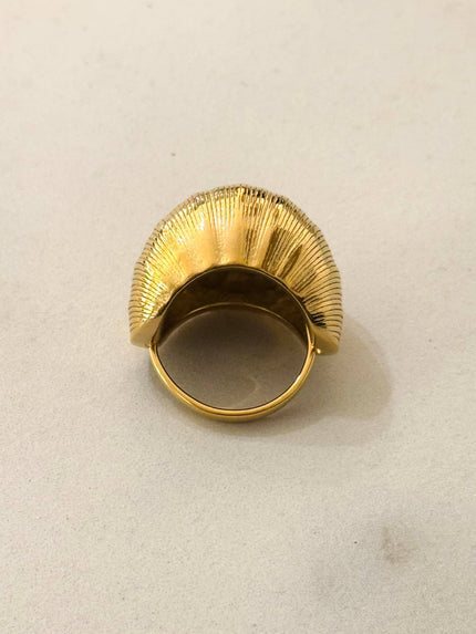 Monta Striped Stainless Steel Ring  