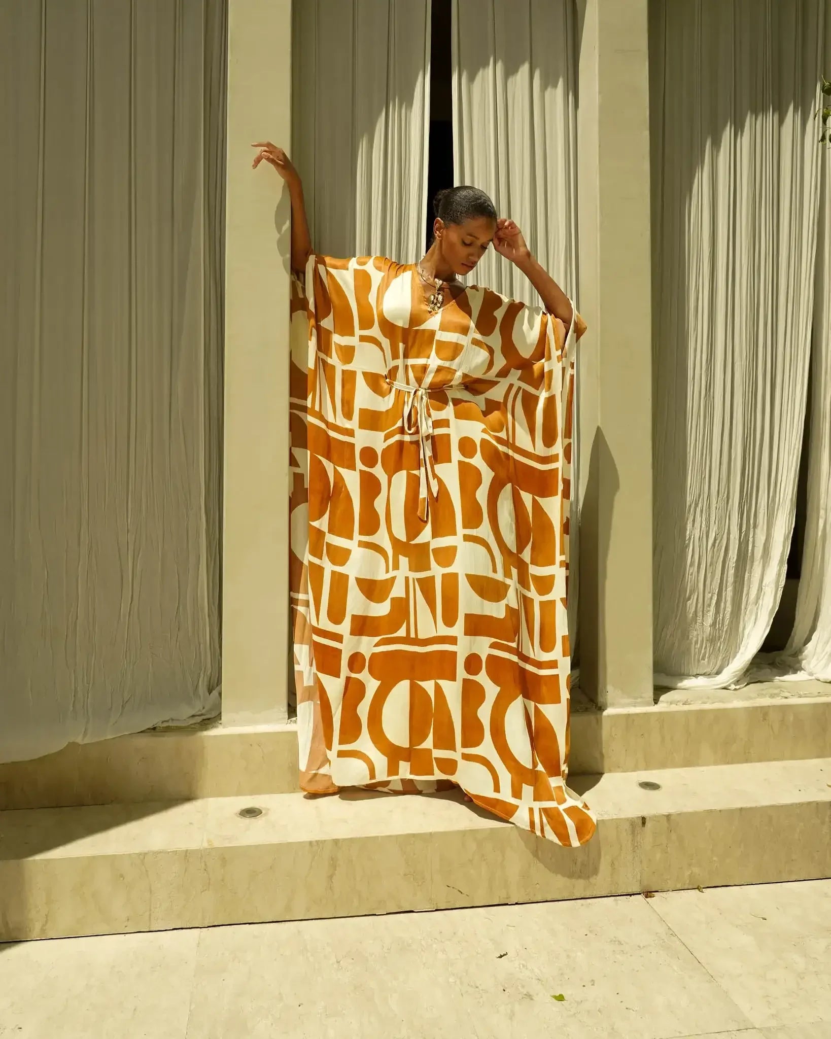 Akara - EcoVero Satin Classic Kaftan - New Arrival