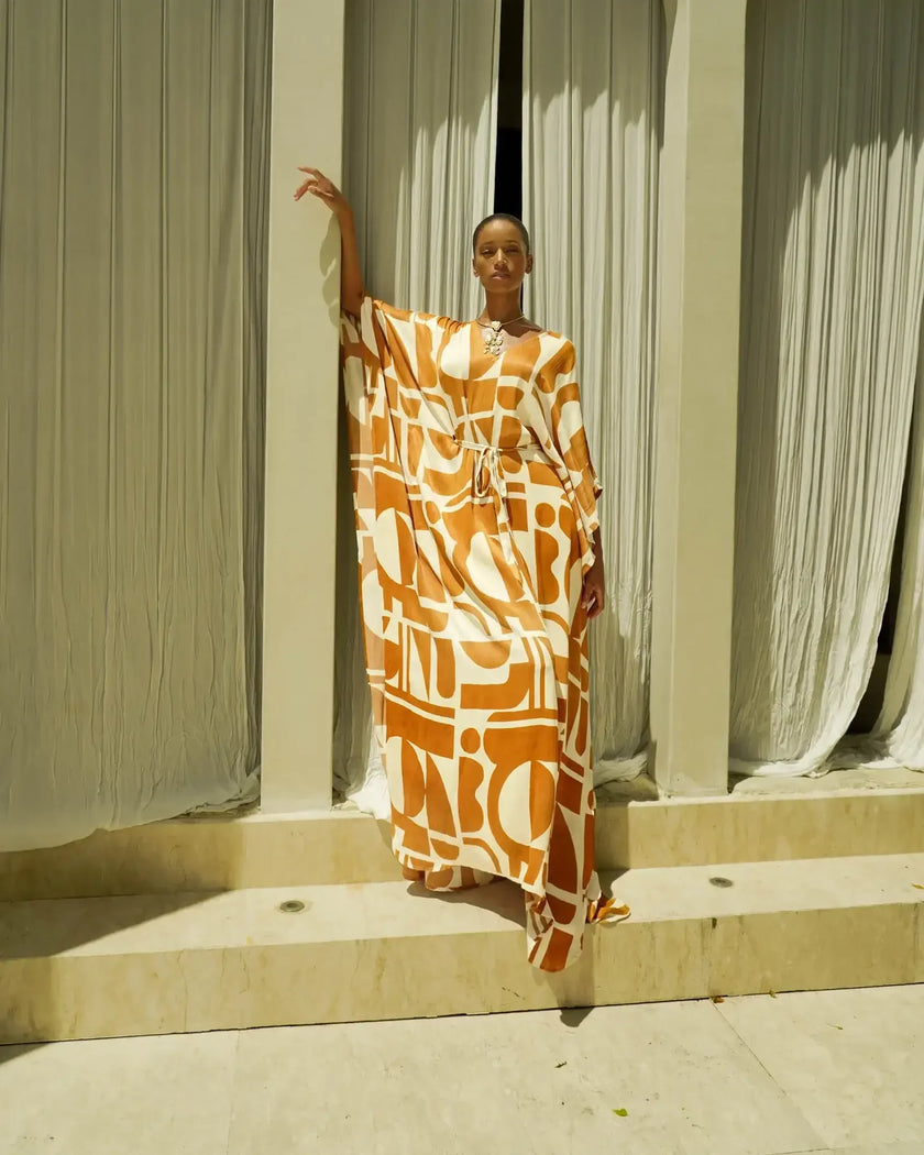 Akara - EcoVero Satin Classic Kaftan - New Arrival