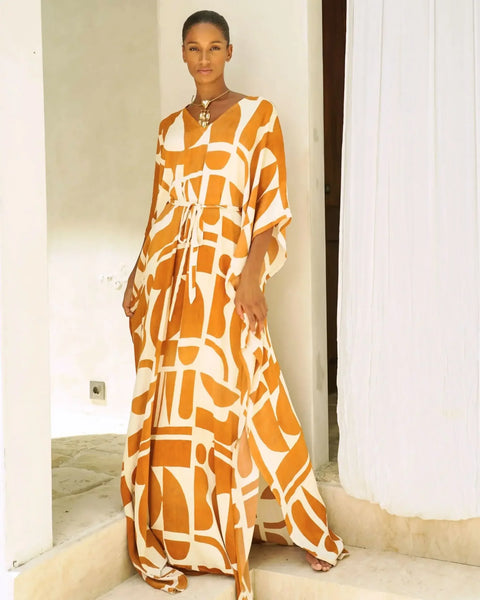 Akara - EcoVero Satin Classic Kaftan - New Arrival