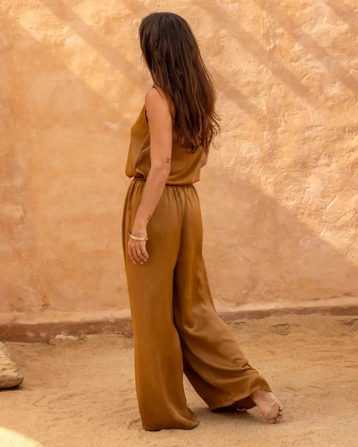 Sahara Sunset -EcoVero Satin Pants