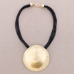 Metal Medallion Pendant Necklace