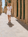 Aurelie | Natural Linen Blouse