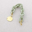 Resin Link Bracelet with Steel Pendant