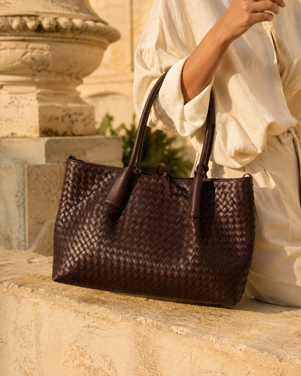 Margot | Handwoven Leather Bag