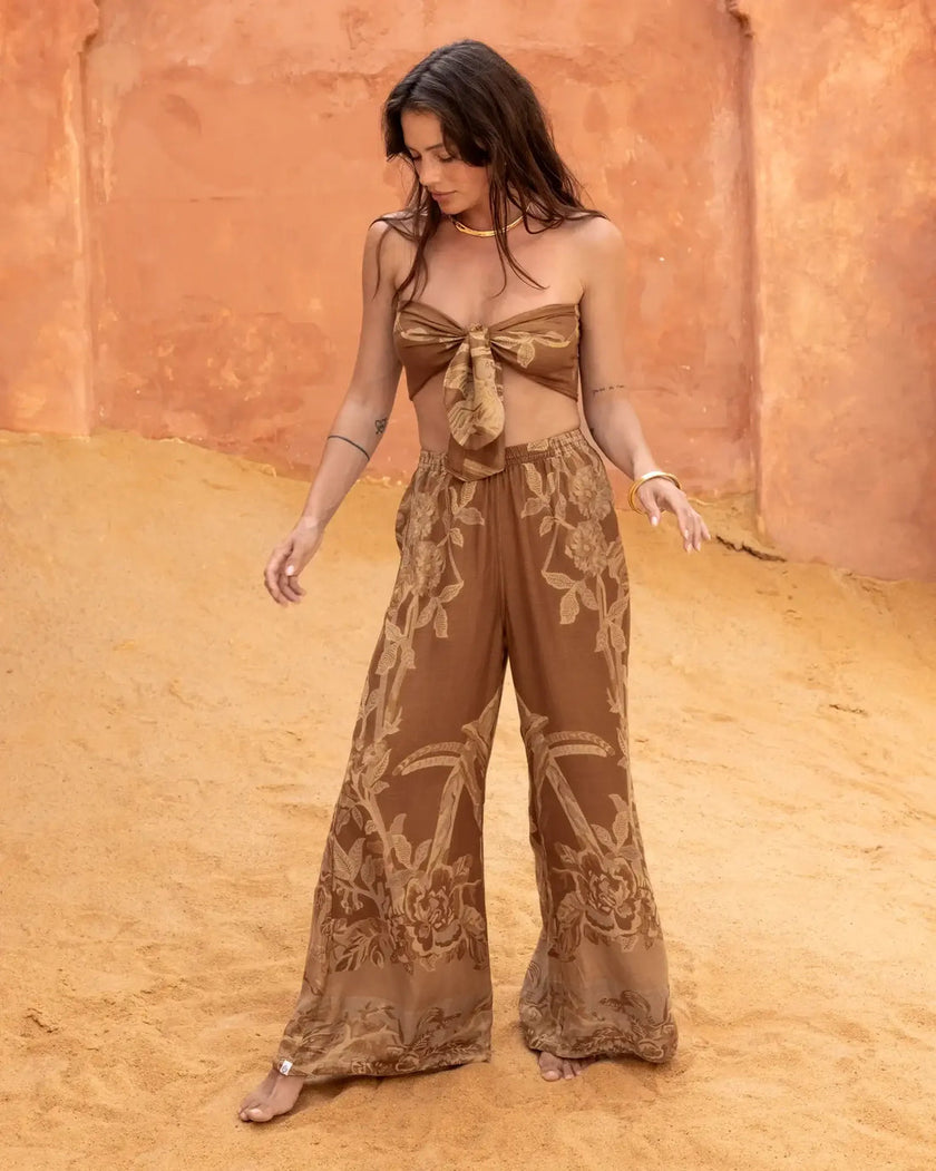 Queen Of The Dunes - Modal Bow Tie Top