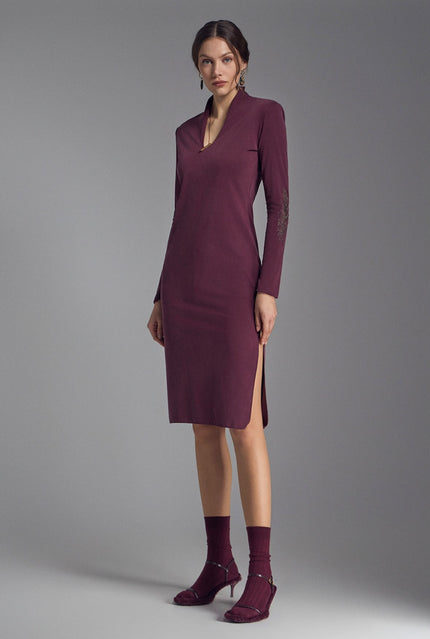 Pappardelle Burgundy | Dress