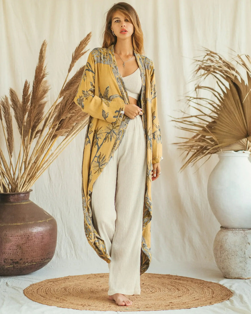 Forget Me Not - EcoVero Original Reversible Kaftan