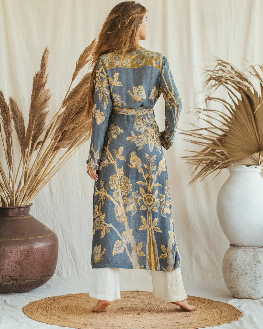 Forget Me Not - EcoVero Original Reversible Kaftan