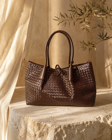 Margot | Handwoven Leather Bag