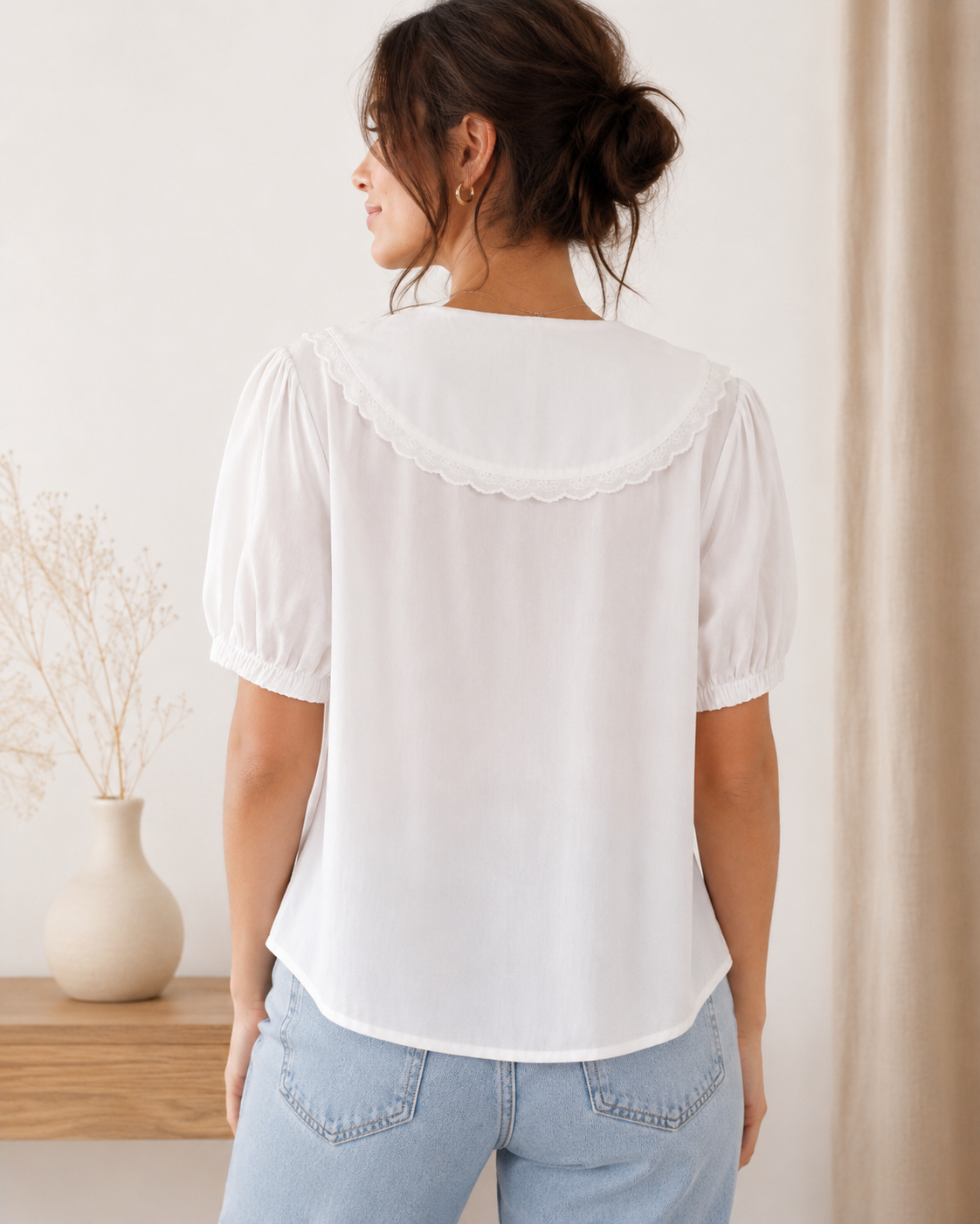 Aurelie Blouse- Natural Linen