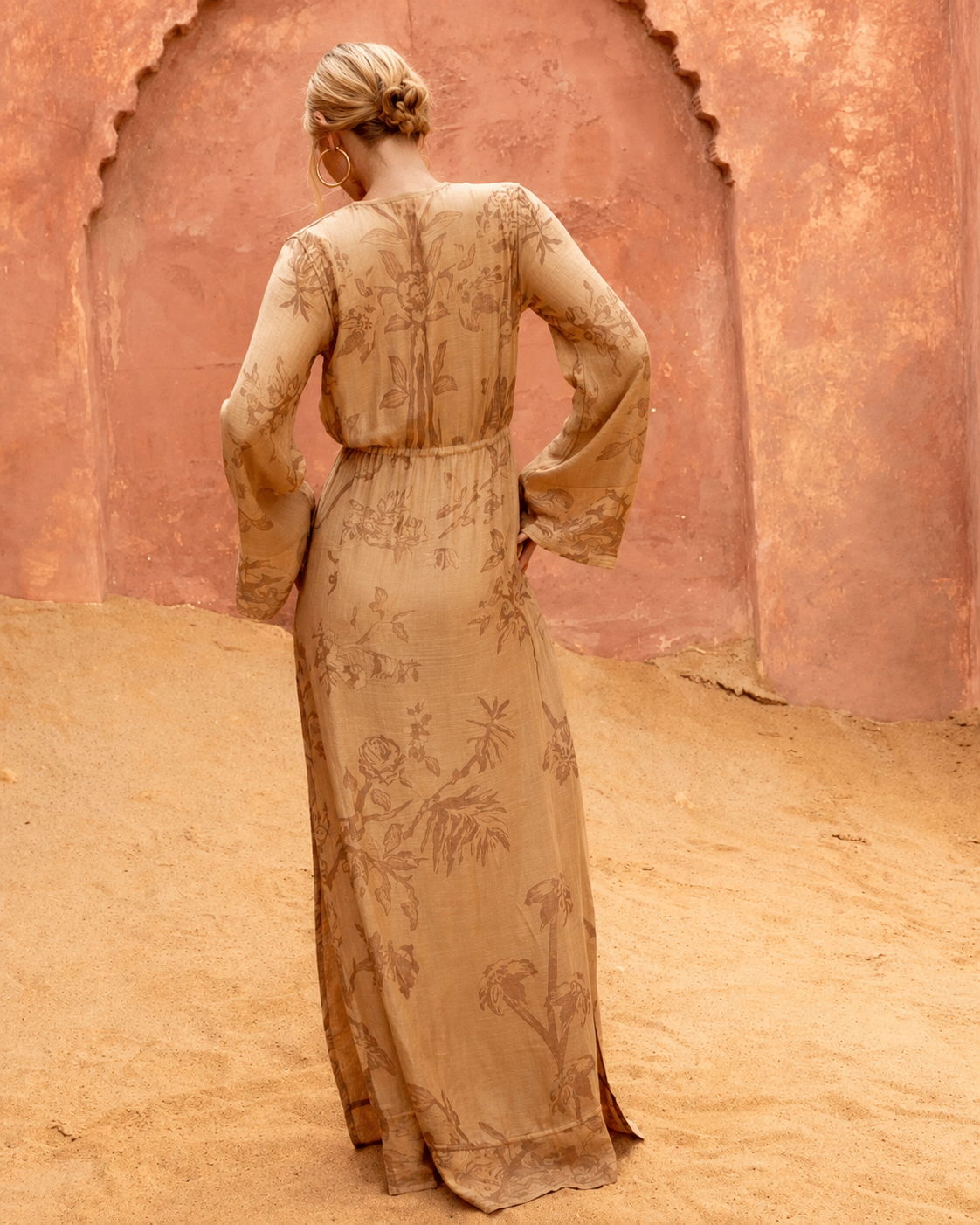 Secrets of the Sands | Reversible Modal Maxi Dress