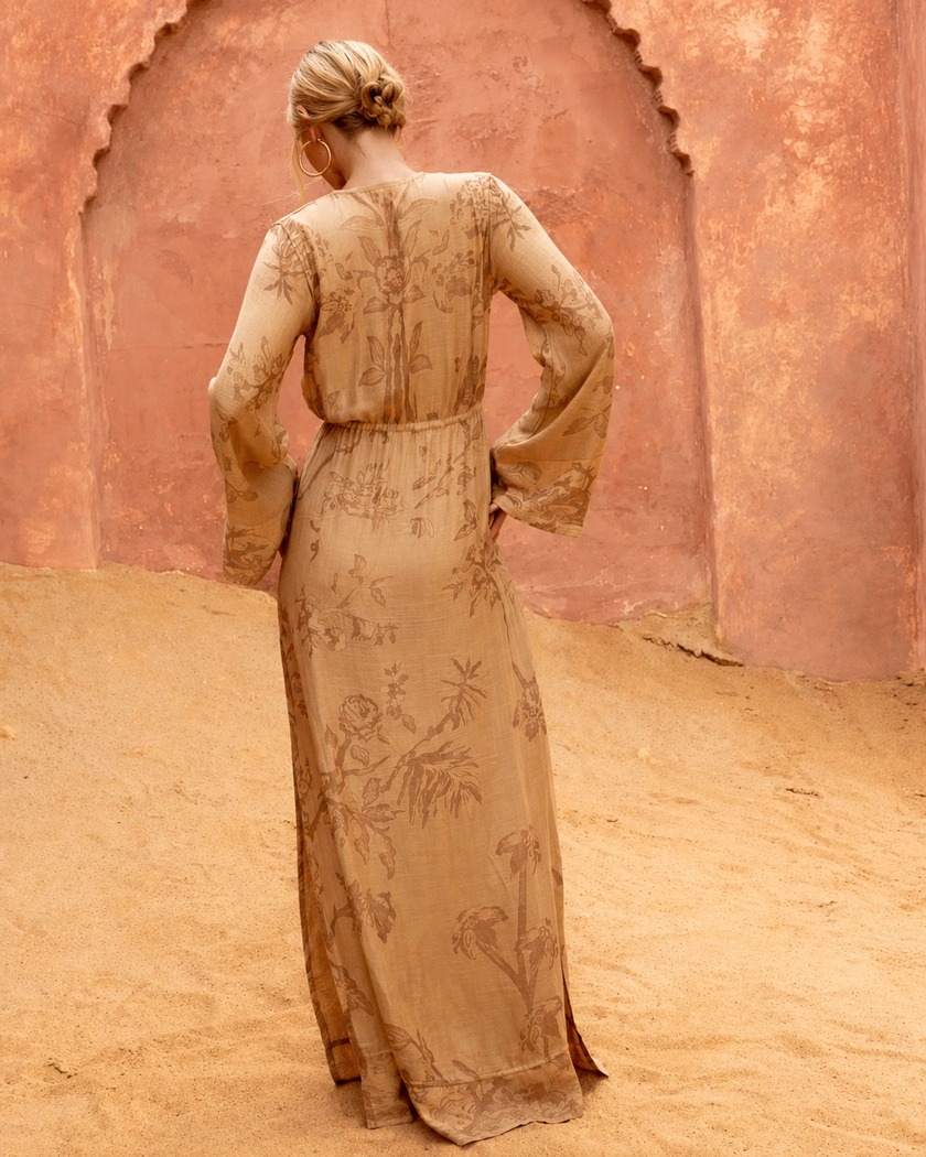 Secrets of the Sands | Reversible Modal Maxi Dress