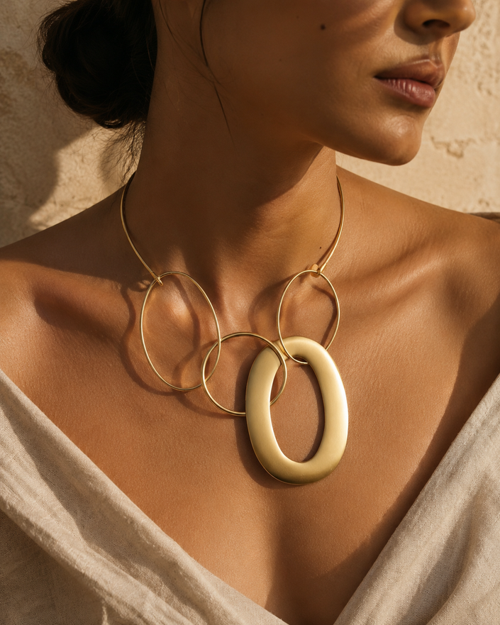 Nova | Gold Stainless Steel Link Choker