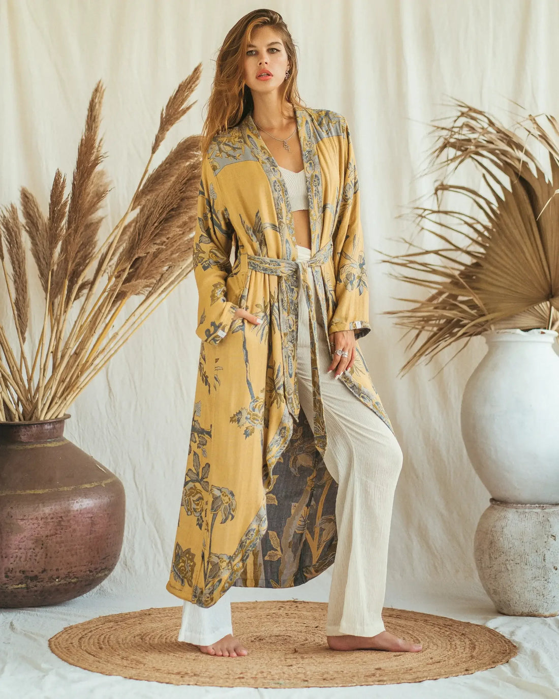 Forget Me Not - EcoVero Original Reversible Kaftan