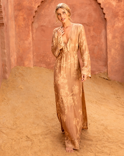 Secrets of the Sands | Reversible Modal Maxi Dress