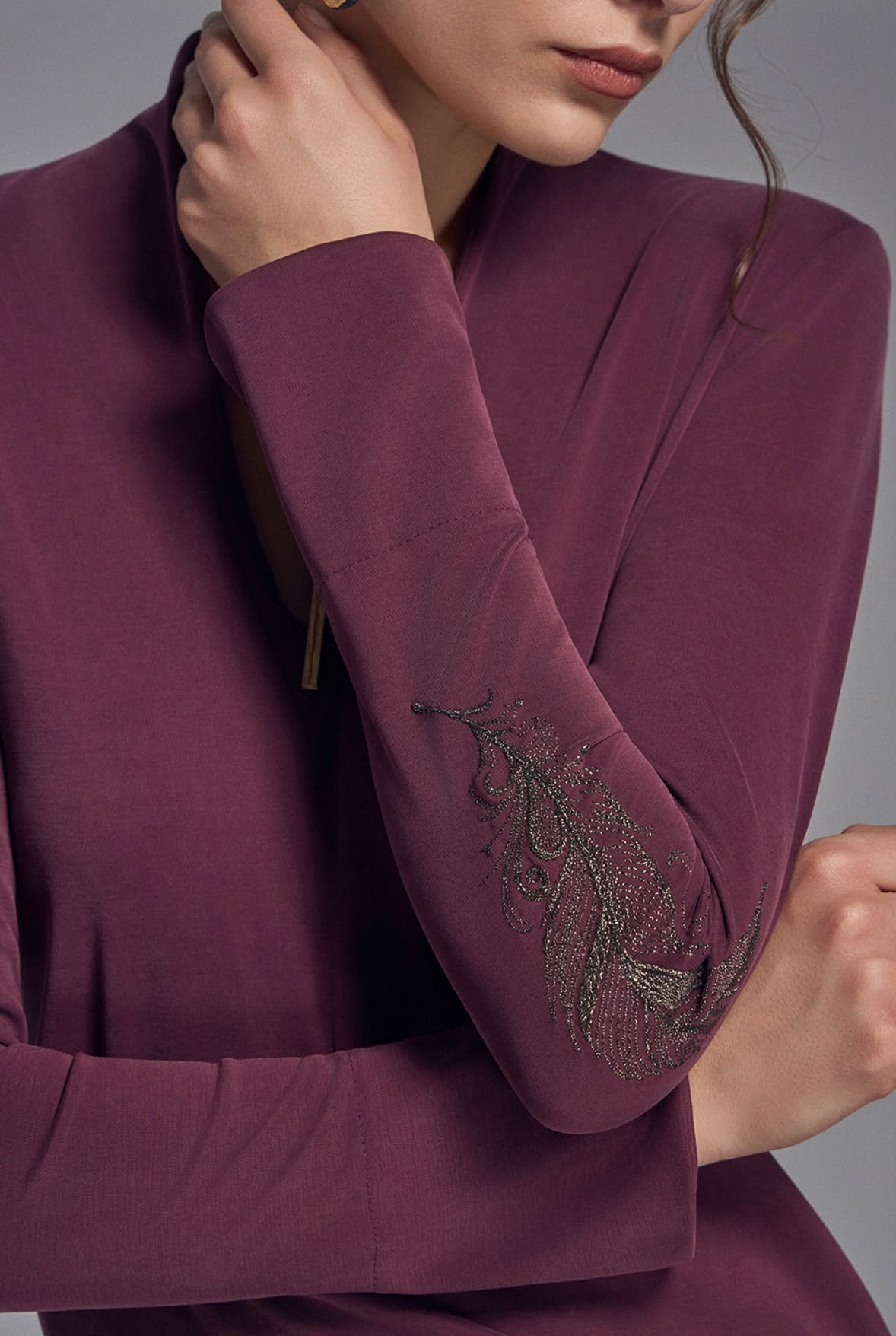 Pappardelle Burgundy | Dress