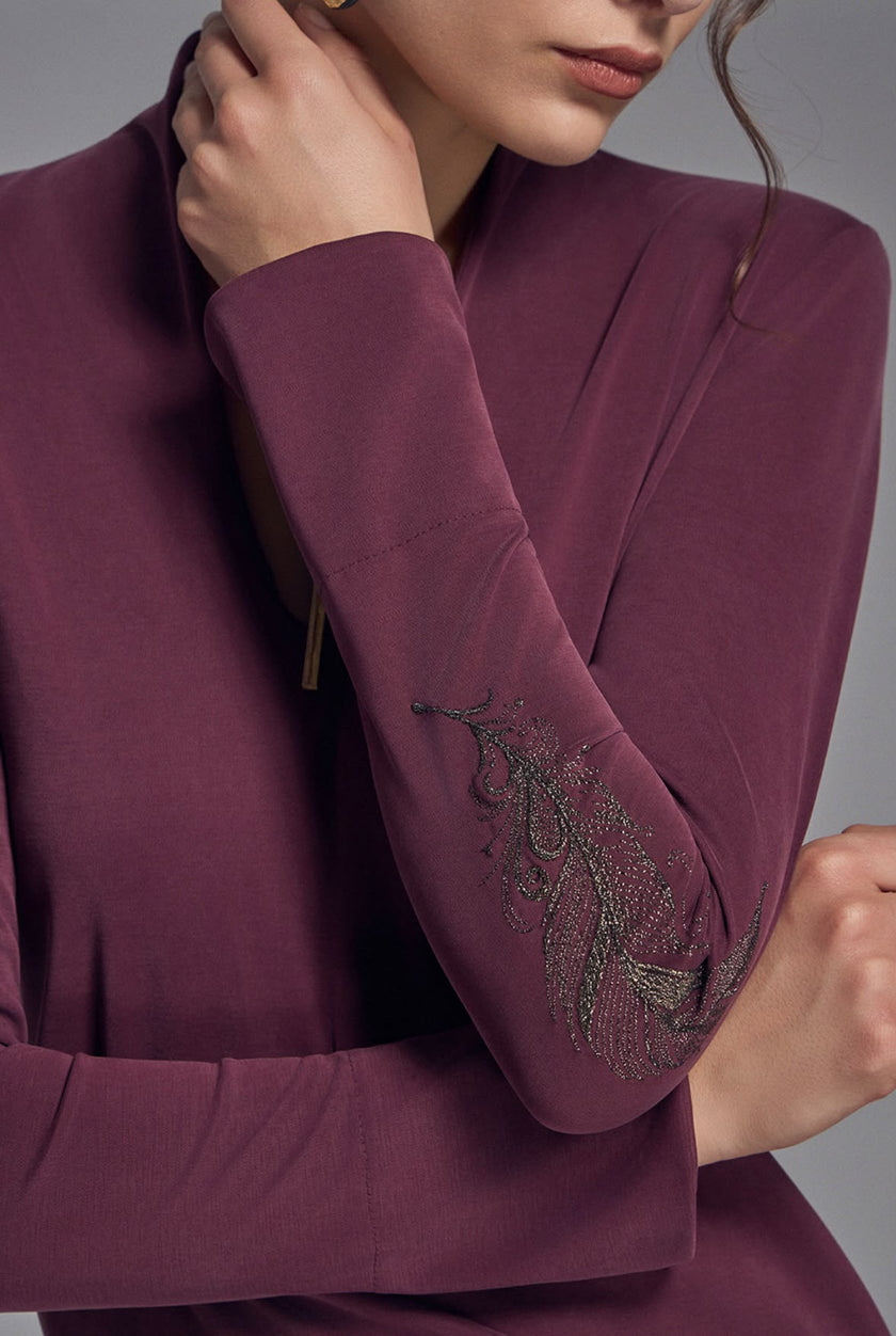 Pappardelle Burgundy | Dress