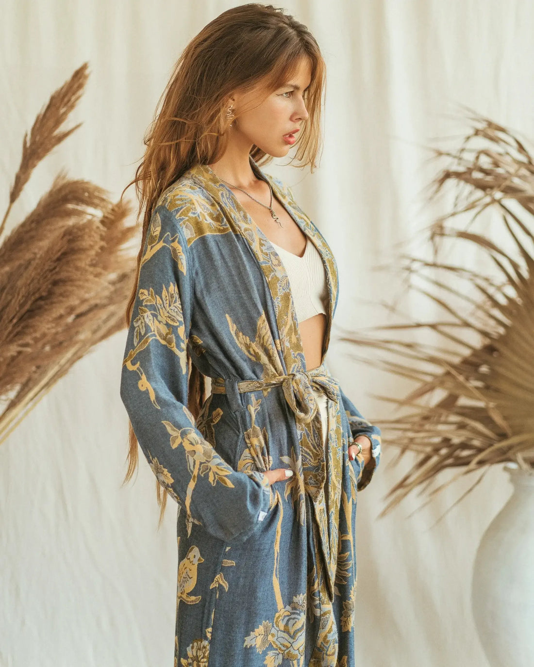 Forget Me Not - EcoVero Original Reversible Kaftan