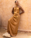 Sahara Sunset - EcoVero Halter Dress - New Arrival
