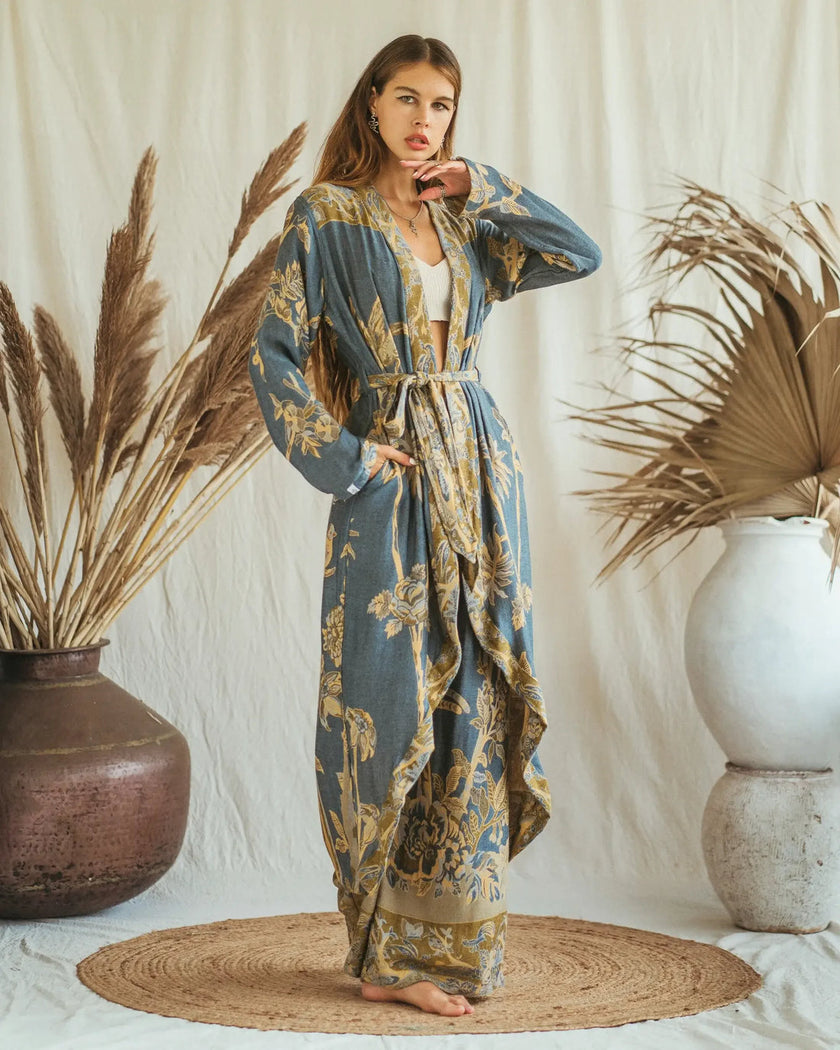 Forget Me Not - EcoVero Original Reversible Kaftan
