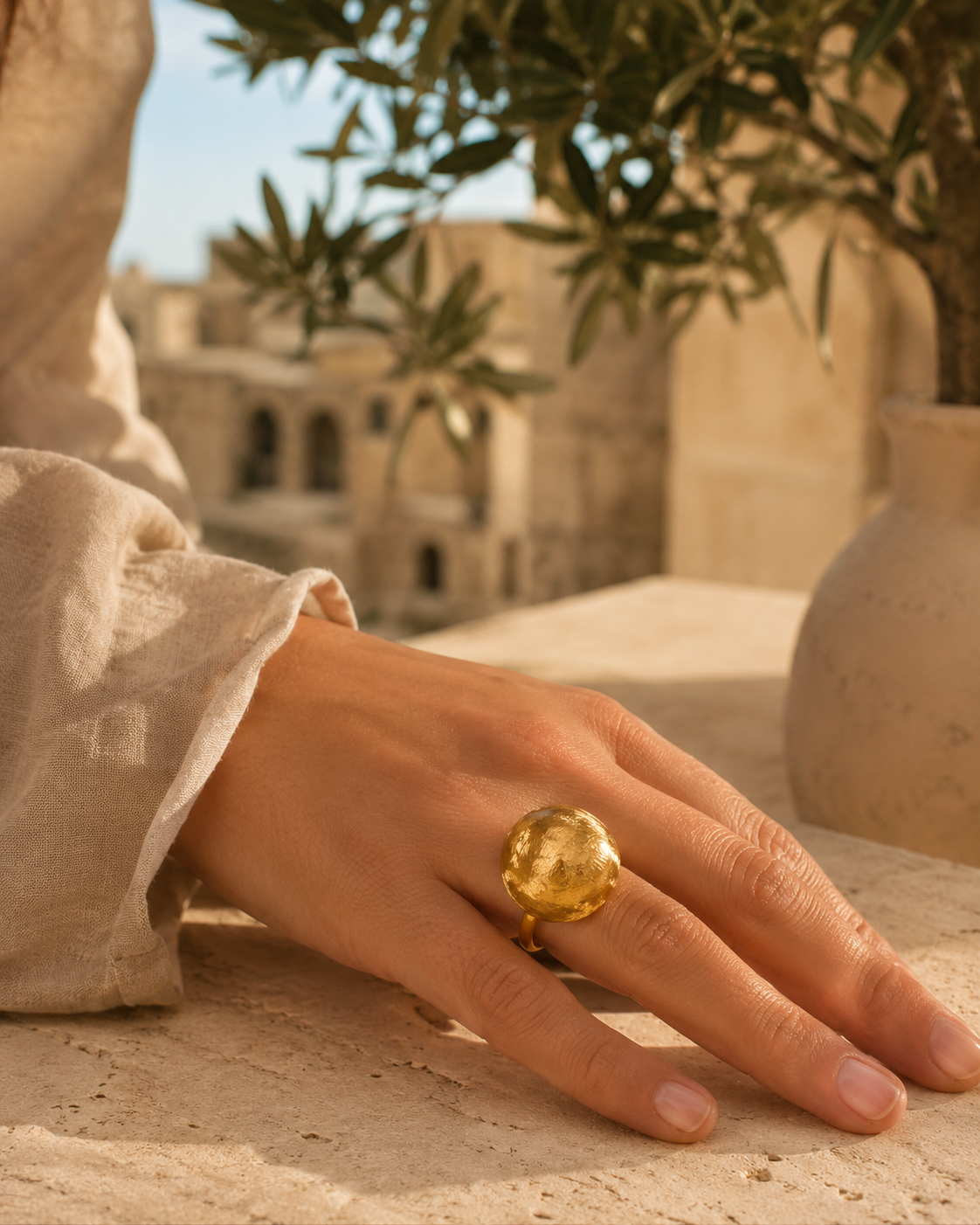 Tambur Ring | Gold Plated