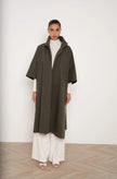 Élodie Kaki Foncé | Cape Coat
