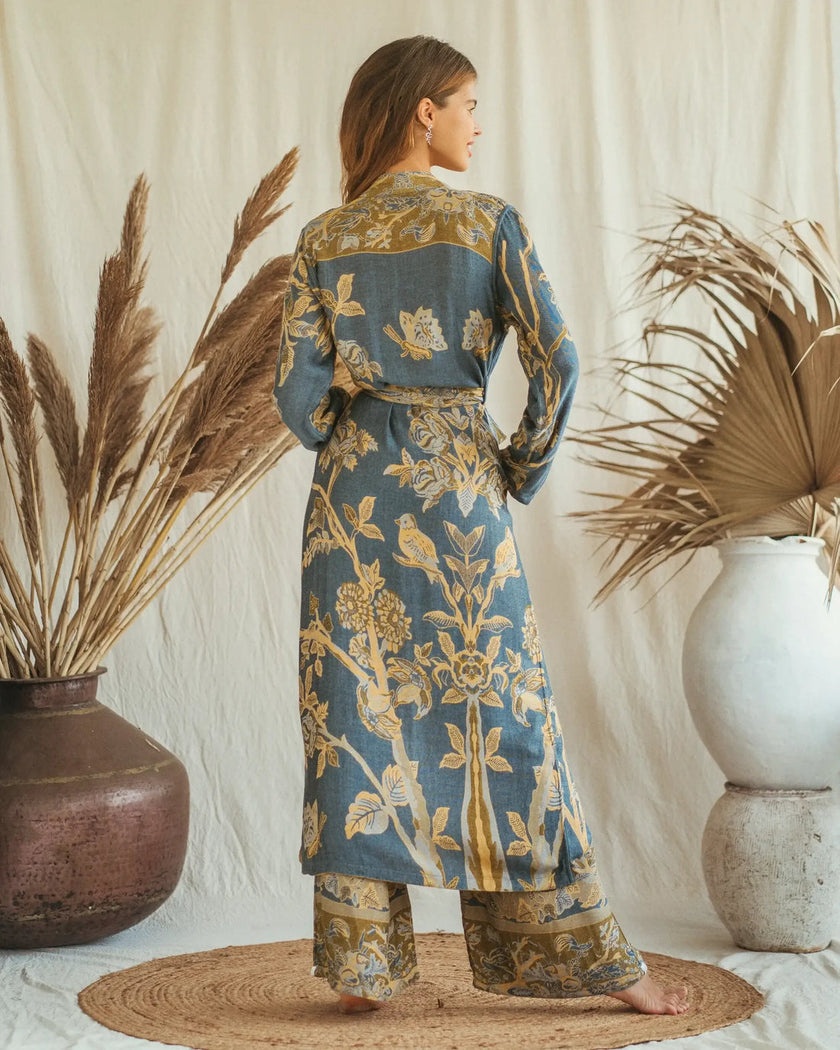Forget Me Not - EcoVero Original Reversible Kaftan