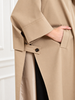 Élodie Beige Sable | Cape Coat