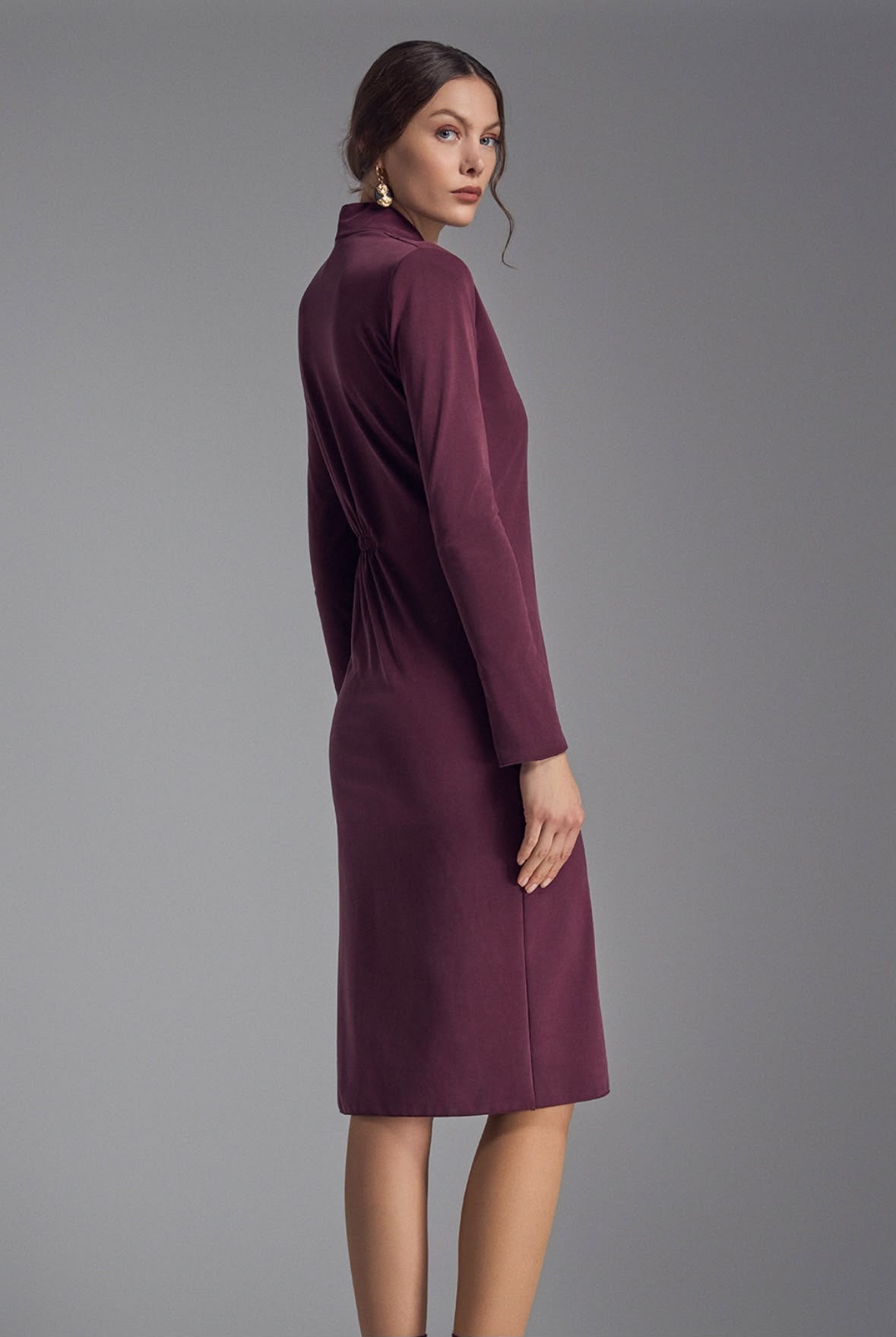 Pappardelle Burgundy | Dress