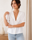 Aurelie Blouse- Natural Linen