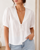 Aurelie Blouse- Natural Linen
