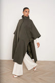 Élodie Kaki Foncé | Cape Coat