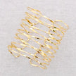 Adjustable Steel Bracelet with Interwoven Strips